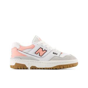 New Balance Kids Grade School 550 White Grey Pink GSB550CG Size 4.5 Casual